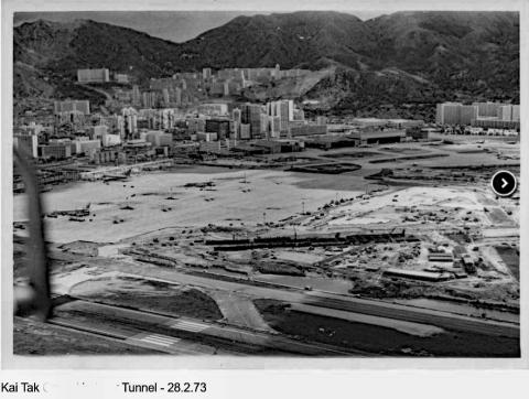 Kai Tak airport passenger terminal parking apron reclamation works 