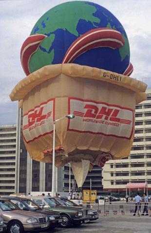 Ocean Terminal hot air balloon at the car park