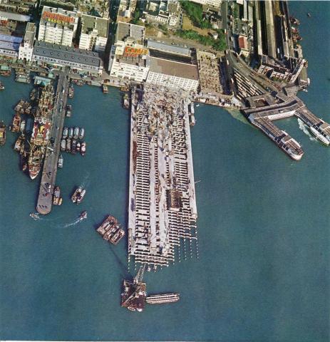 Ocean Terminal under construction circa 1964-65