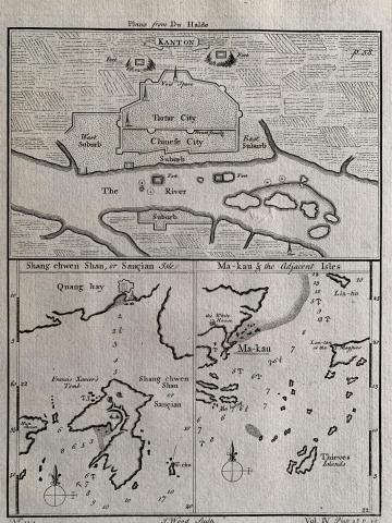 1745 Map of Waters between Macau and Hong Kong