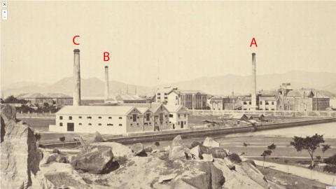 c.1873 East Point chimneys