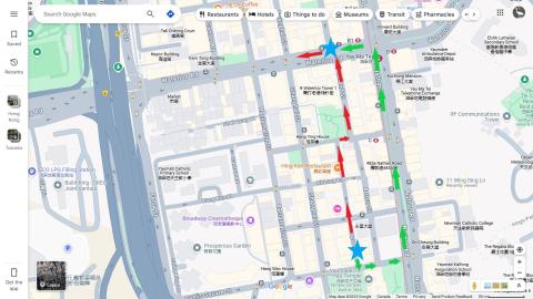 Hypothetical funeral procession routes
