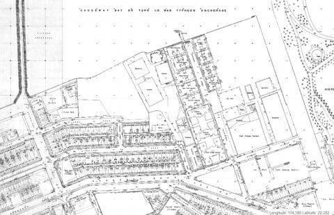 Map of Jardine Godowns in 1962