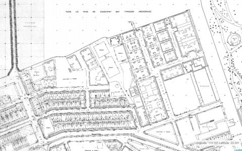 Map of Jardine Godowns in 1965