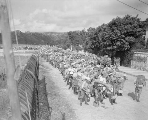 Japanese prisoners of war in Hong Kong 1945