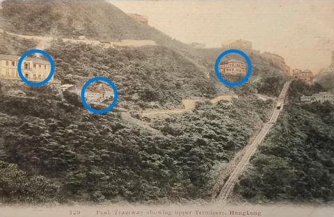 buildings on the peak