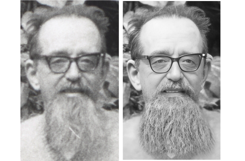 Before and after - photo restoration