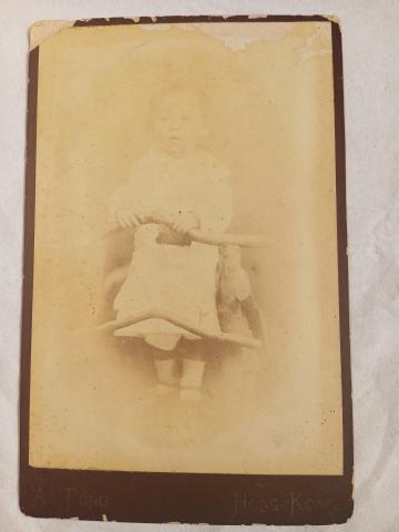 Old family photo in need of restoration