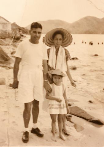At the beach
