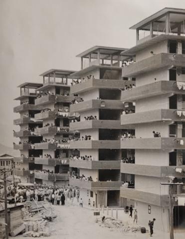 chai wan estate a and b blocks completed. 1961.