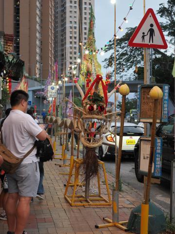 Fire Dragon Dance, Pokfulam Village, the day bvefore Mid-Autumn Festival