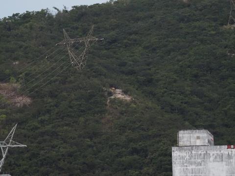 Two transmission Pylons dismantled