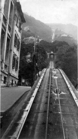 1920s Peak Tram Bridge over Kennedy Road