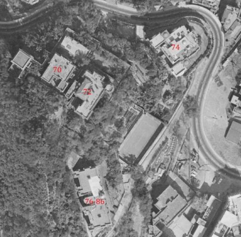 Aerial photograph of building Kennedy Road 70 - 86 (Jan. 1963)