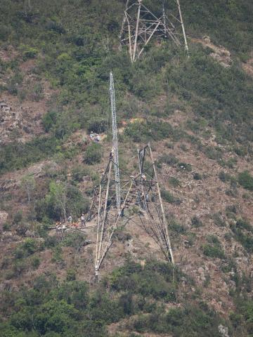 Demolision in progress