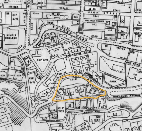 Map of the developed Richmond Terrace/Parkview estate