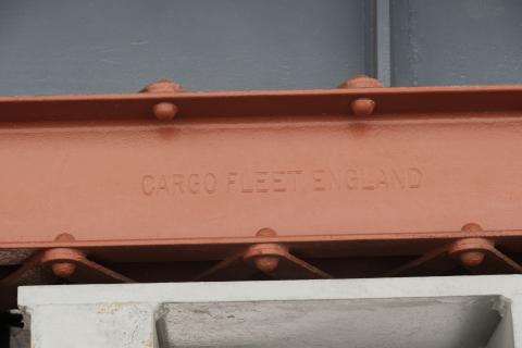 Section of survived I-Beam of the original hanger