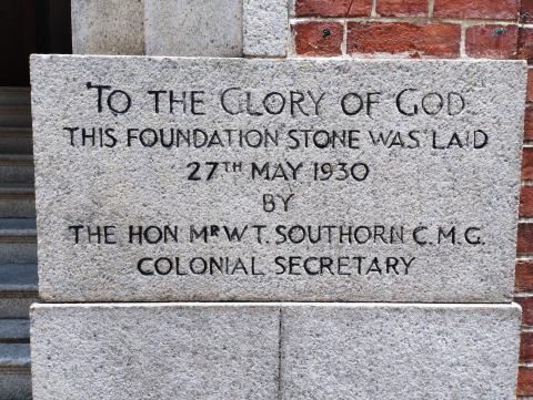 Kowloon Union Church Foundation Stone