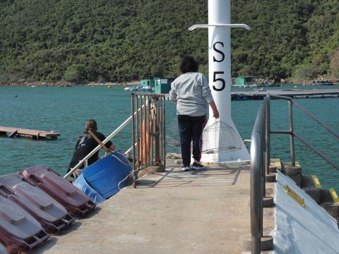 Locals at Po Toi O going out setting up traps