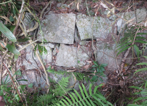 stone wall at deep water bay outdoor kitchen