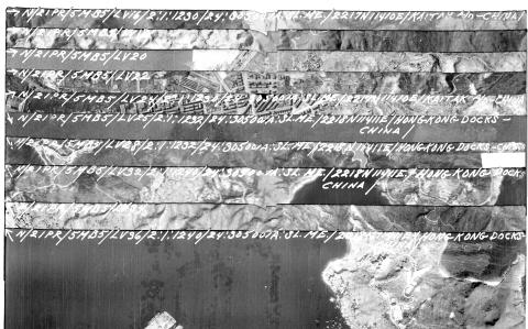How to decode the hand-written markings on wartime aerial photos from WW2?