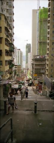 Hong Kong Island street, summer 1998