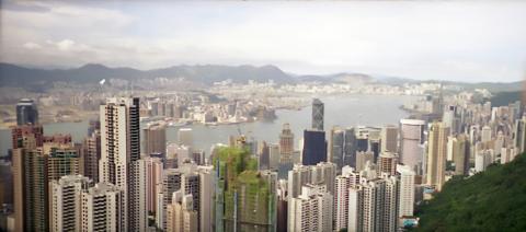 Panorama view from The Peak (2), July 1998