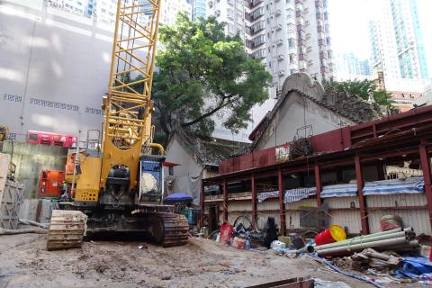 122 Hollywood Road construction site