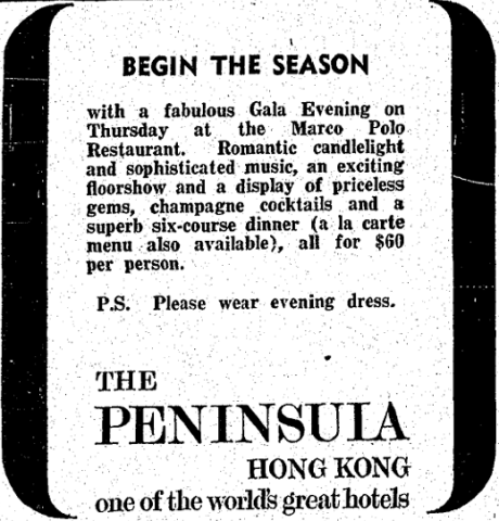 Gala Evening at the Marco Polo Restaurant