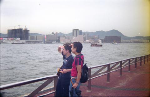 Maximum posing in Central, summer 1998