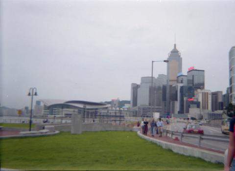 Looking towards Wan Chai waterfront, summer 1998