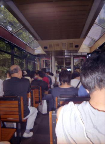Riding the Peak Tram, summer 1998