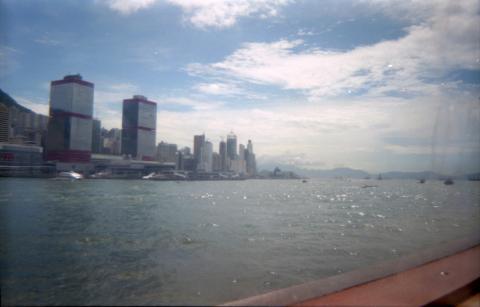 Shun Tak Centre and Victoria Harbour, summer 1998