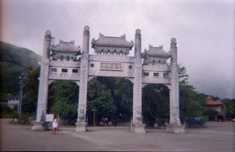Po Lin Monastery mountain gate, July 1998