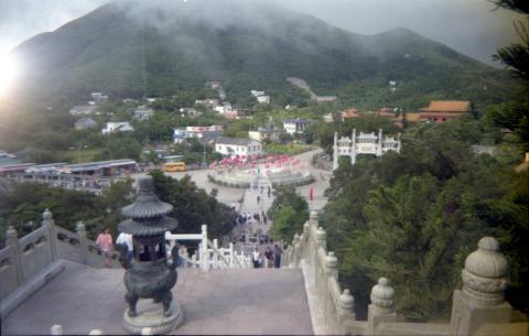 View from the Big Buddha steps (2), July 1998