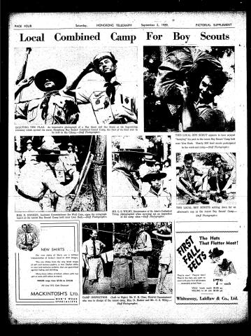 Local Combined Camp for Boy Scouts near Lion Rock 1939