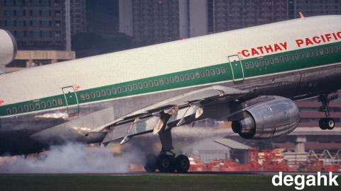 TriStar Touch Down on Runway 13 Kai Tak 