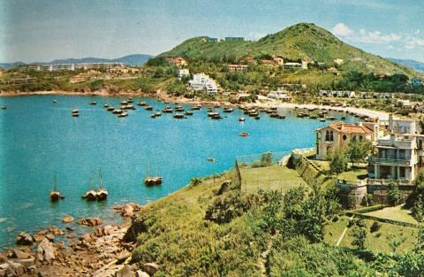 1959 - view of Tai Tam Bay & Stanley Main Beach