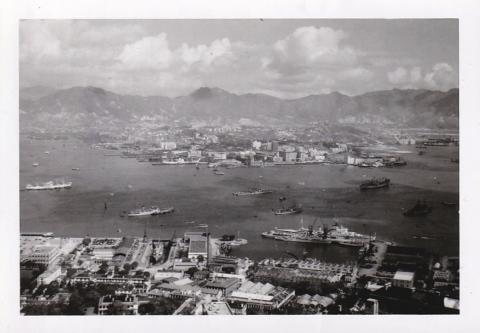 aerial view of naval dockyard