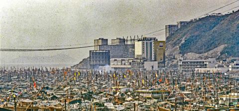 ABERDEEN-looking West-CNY festilval -hills discernable in distance