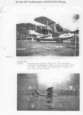 RAF flying boats Kai Tak  photocopy 001