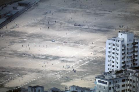 Victoria park worn out football pitches-a Sunday morning-1972