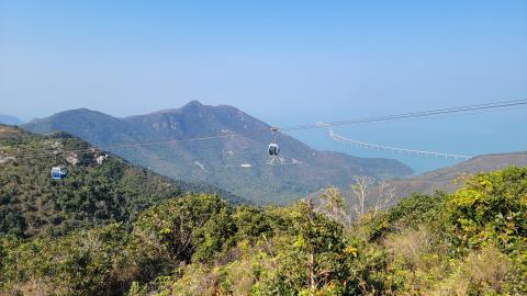 View north from Ngong Ping