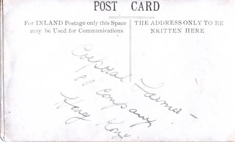 88 COY reverse of postcard