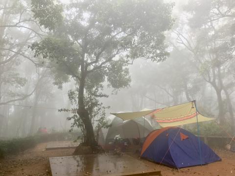AFCD Rotary Park Campsite Campground Fog