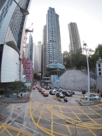 One Wan Chai, from Kennedy Road Foot Bridge