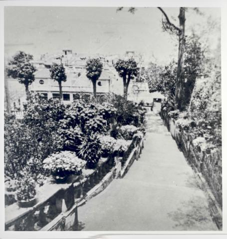 Garden path of 29 Conduit Road ('Sai-Uk') residence of Ho Kom Tong