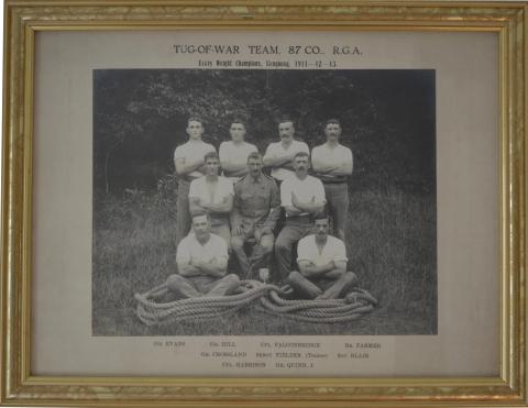 TUG-OF-WAR TEAM, 87 CO., R.G.A.