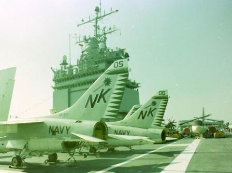 Flight deck & aircraft, USS Enterprise