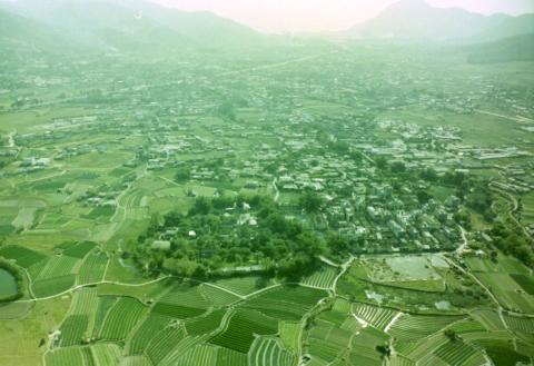 From the air
